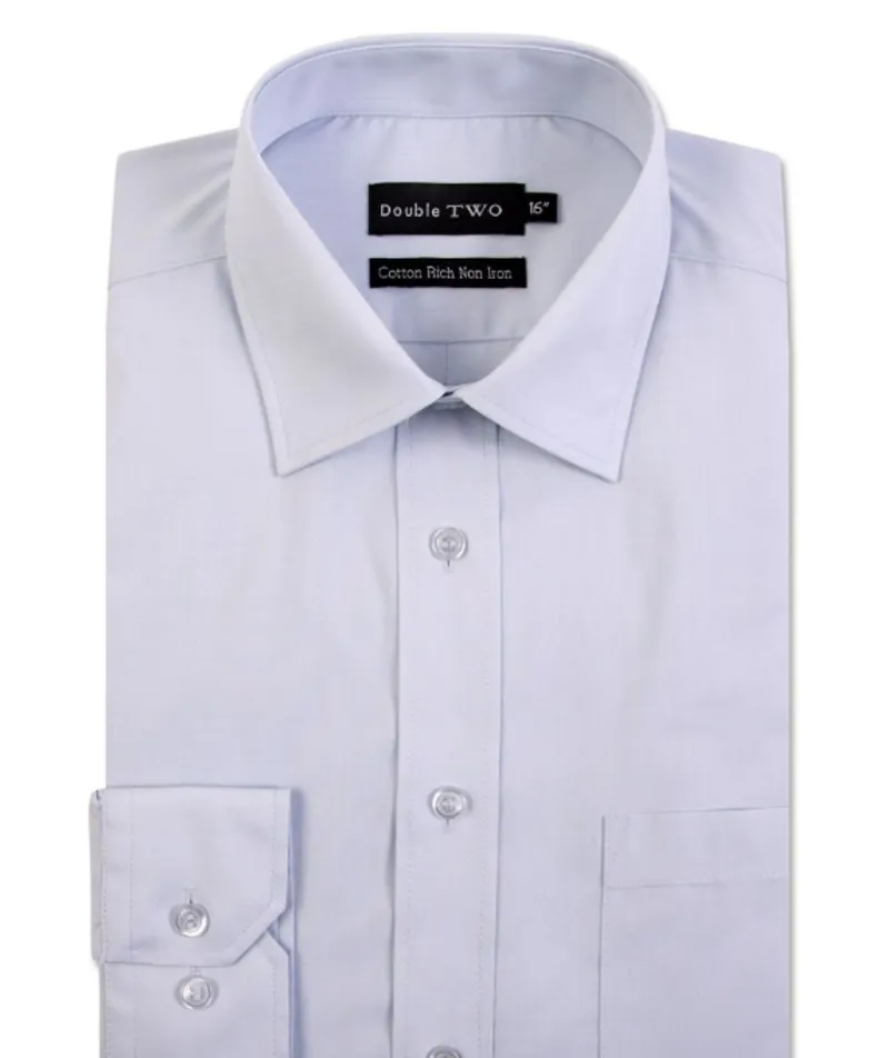 D2 King Size Long Sleeve Shirt Ice Blue SLX4500AD